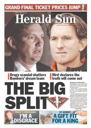 Herald Sun (Australia) Newspaper Front Page for 26 July 2013