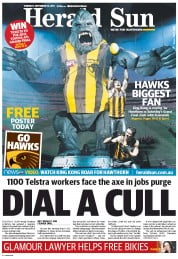 Herald Sun (Australia) Newspaper Front Page for 26 September 2013