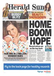 Herald Sun (Australia) Newspaper Front Page for 27 July 2013