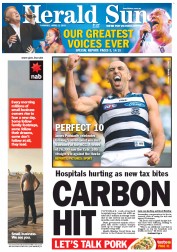 Herald Sun (Australia) Newspaper Front Page for 2 April 2013