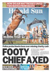 Herald Sun (Australia) Newspaper Front Page for 30 October 2013