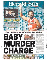 Herald Sun (Australia) Newspaper Front Page for 31 May 2013
