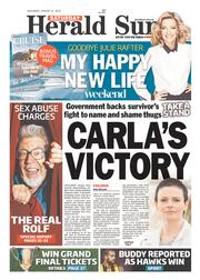 Herald Sun (Australia) Newspaper Front Page for 31 August 2013