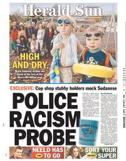 Herald Sun (Australia) Newspaper Front Page for 3 June 2013