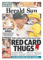 Herald Sun (Australia) Newspaper Front Page for 4 January 2014