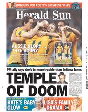 Herald Sun (Australia) Newspaper Front Page for 5 June 2013