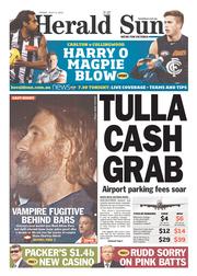 Herald Sun (Australia) Newspaper Front Page for 5 July 2013