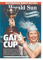 Herald Sun (Australia) Newspaper Front Page for 6 November 2013