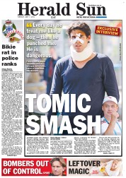 Herald Sun (Australia) Newspaper Front Page for 7 May 2013
