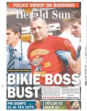 Herald Sun (Australia) Newspaper Front Page for 9 May 2013