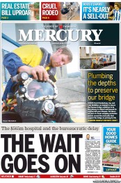 Hobart Mercury (Australia) Newspaper Front Page for 11 April 2013