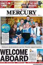 Hobart Mercury (Australia) Newspaper Front Page for 11 May 2013