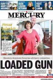 Hobart Mercury (Australia) Newspaper Front Page for 11 September 2013