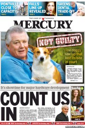 Hobart Mercury (Australia) Newspaper Front Page for 13 August 2013