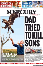 Hobart Mercury (Australia) Newspaper Front Page for 14 December 2013