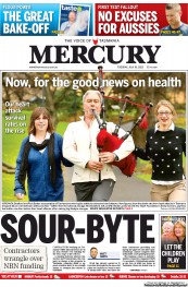 Hobart Mercury (Australia) Newspaper Front Page for 16 July 2013