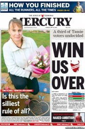 Hobart Mercury (Australia) Newspaper Front Page for 21 May 2013