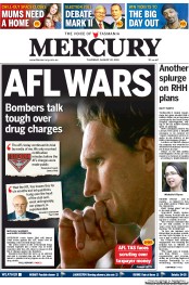 Hobart Mercury (Australia) Newspaper Front Page for 22 August 2013