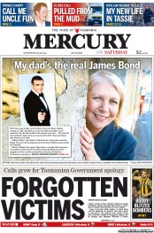 Hobart Mercury (Australia) Newspaper Front Page for 27 July 2013