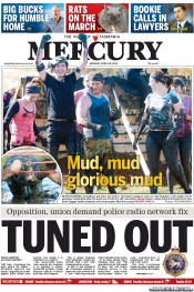 Hobart Mercury (Australia) Newspaper Front Page for 29 April 2013