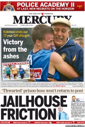 Hobart Mercury (Australia) Newspaper Front Page for 2 April 2013