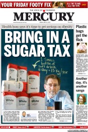Hobart Mercury (Australia) Newspaper Front Page for 31 May 2013