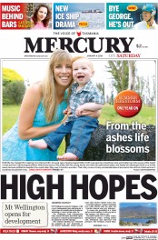 Hobart Mercury (Australia) Newspaper Front Page for 4 January 2014