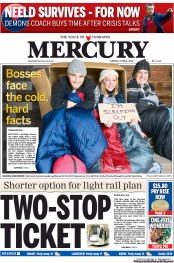 Hobart Mercury (Australia) Newspaper Front Page for 4 June 2013