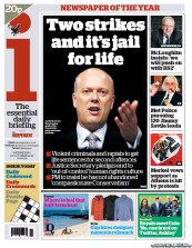 I Newspaper (UK) Newspaper Front Page for 10 October 2012