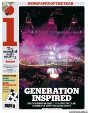 I Newspaper (UK) Newspaper Front Page for 10 September 2012