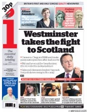 I Newspaper Newspaper Front Page (UK) for 11 September 2014