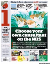 I Newspaper (UK) Newspaper Front Page for 12 October 2011
