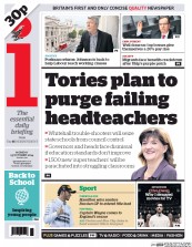 I Newspaper Newspaper Front Page (UK) for 13 October 2014