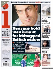 I Newspaper (UK) Newspaper Front Page for 13 September 2011