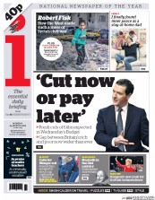 I Newspaper (UK) Newspaper Front Page for 14 March 2016