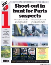 I Newspaper (UK) Newspaper Front Page for 16 March 2016