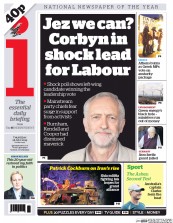 I Newspaper (UK) Newspaper Front Page for 16 July 2015
