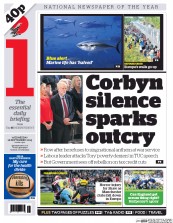 I Newspaper (UK) Newspaper Front Page for 16 September 2015
