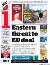 I Newspaper (UK) Newspaper Front Page for 17 February 2016