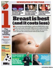 I Newspaper (UK) Newspaper Front Page for 18 October 2012