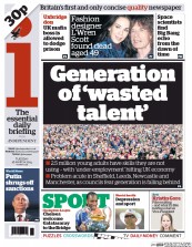 I Newspaper Newspaper Front Page (UK) for 18 March 2014