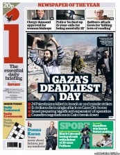I Newspaper (UK) Newspaper Front Page for 19 November 2012