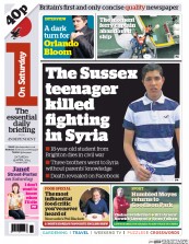I Newspaper (UK) Newspaper Front Page for 19 April 2014