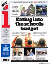 I Newspaper (UK) Newspaper Front Page for 19 August 2014