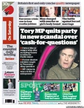 I Newspaper (UK) Newspaper Front Page for 1 June 2013