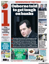 I Newspaper Newspaper Front Page (UK) for 21 December 2012