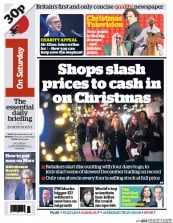 I Newspaper Newspaper Front Page (UK) for 21 December 2013