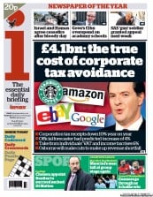 I Newspaper Newspaper Front Page (UK) for 22 November 2012