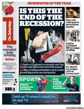 I Newspaper (UK) Newspaper Front Page for 22 September 2012