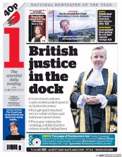 I Newspaper (UK) Newspaper Front Page for 23 June 2015